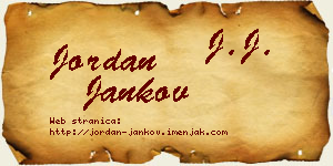 Jordan Jankov vizit kartica